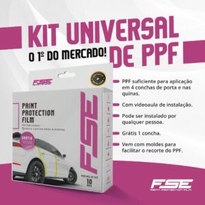 KIT UNIVERSAL DE PPF | O 1º DO MERCADO | QUINA E CONCHA PARA 4 PORTAS