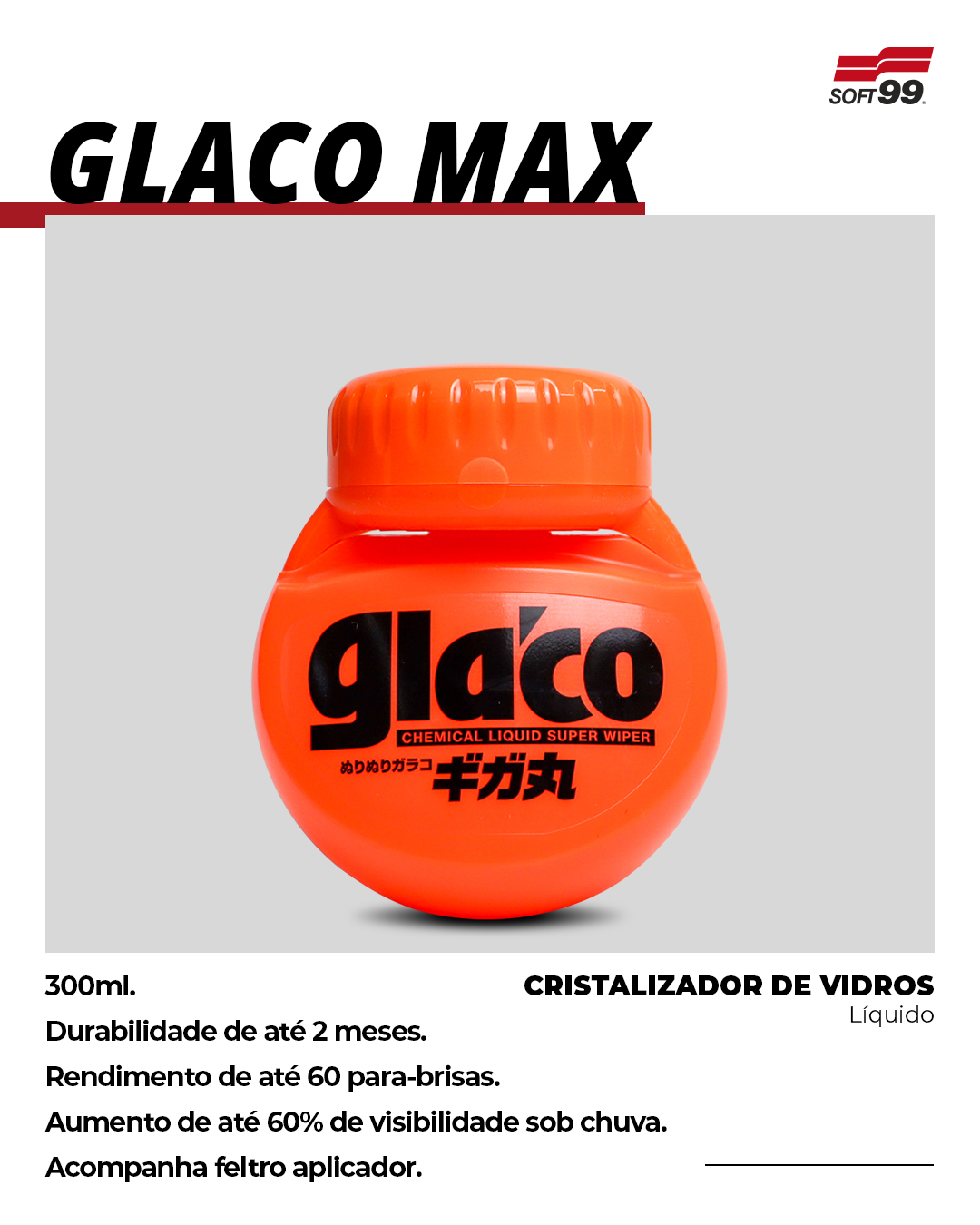 GLACO MAX | 300ml | REPELENTE DE ÁGUA DE CHUVA - Image 5